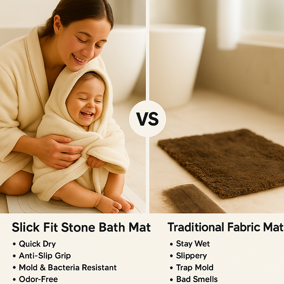 SlickFit™ Diatomite Stone Bath Mat