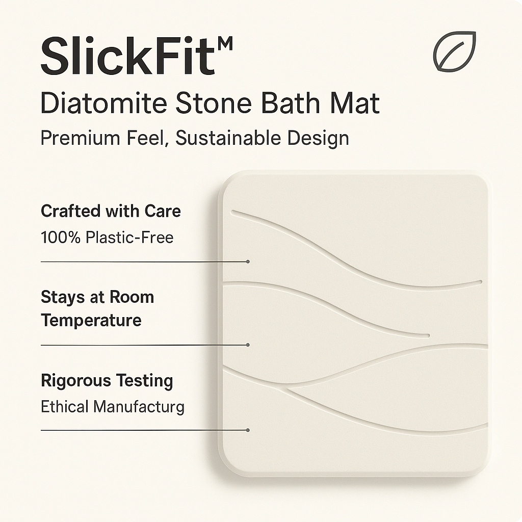 SlickFit™ Diatomite Stone Bath Mat
